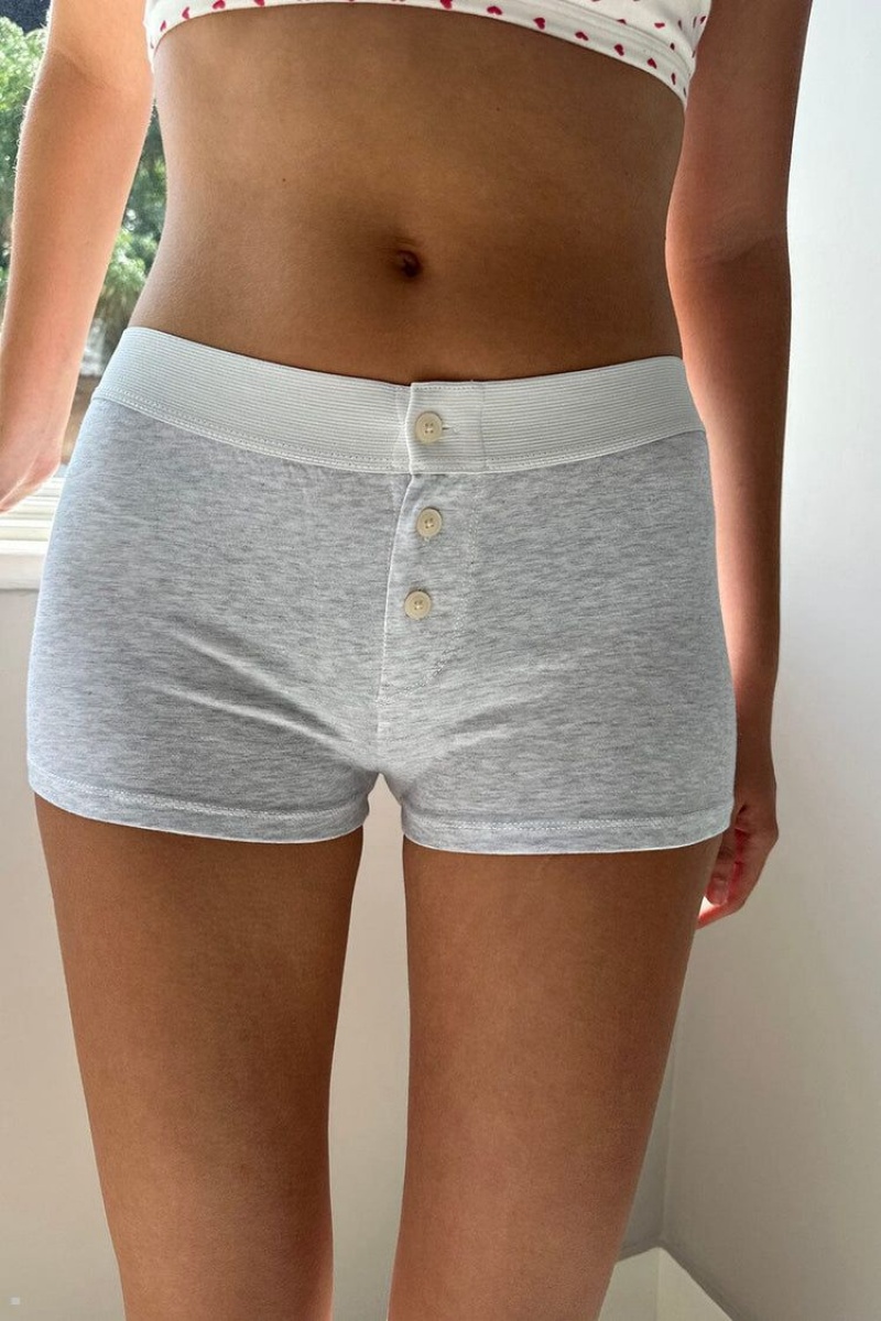 Sous Vêtement Brandy Melville Boyshort Grise Clair | ETH-16688788